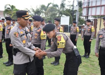 Tiba di Mapolres Bireuen, 175 Personil BKO Polda Aceh Siap Amankan TPS di Kabupaten Bireuen
