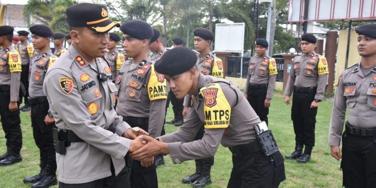 Tiba di Mapolres Bireuen, 175 Personil BKO Polda Aceh Siap Amankan TPS di Kabupaten Bireuen